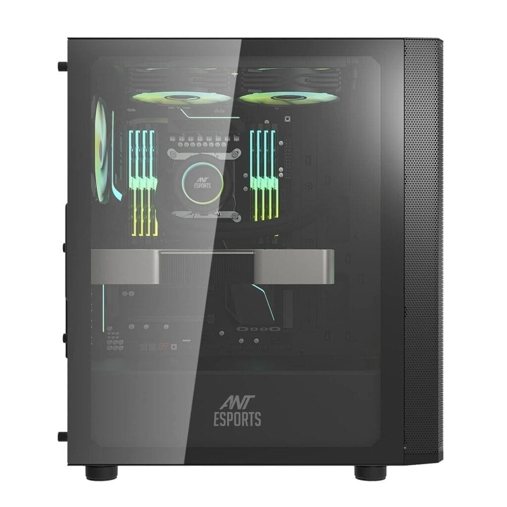 ANT ESPORTS GAMING CABINET 250 AIR ARGB BLACK - Image 2