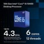 INTEL CPU 10TH GEN I5 10400 PROCESSOR - Image 2