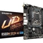 GIGABYTE MOTHERBOARD 560 (B560M DS3H AC) DDR4 (FOR INTEL 10TH | 11TH GEN)