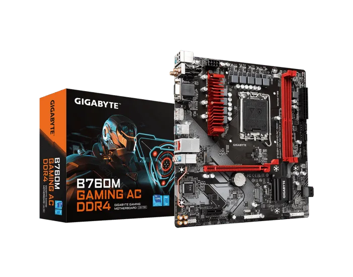 GIGABYTE GAMING MOTHERBOARD 760 (B760M AC DDR4 WIFI) FOR INTEL 12TH | 13TH GEN