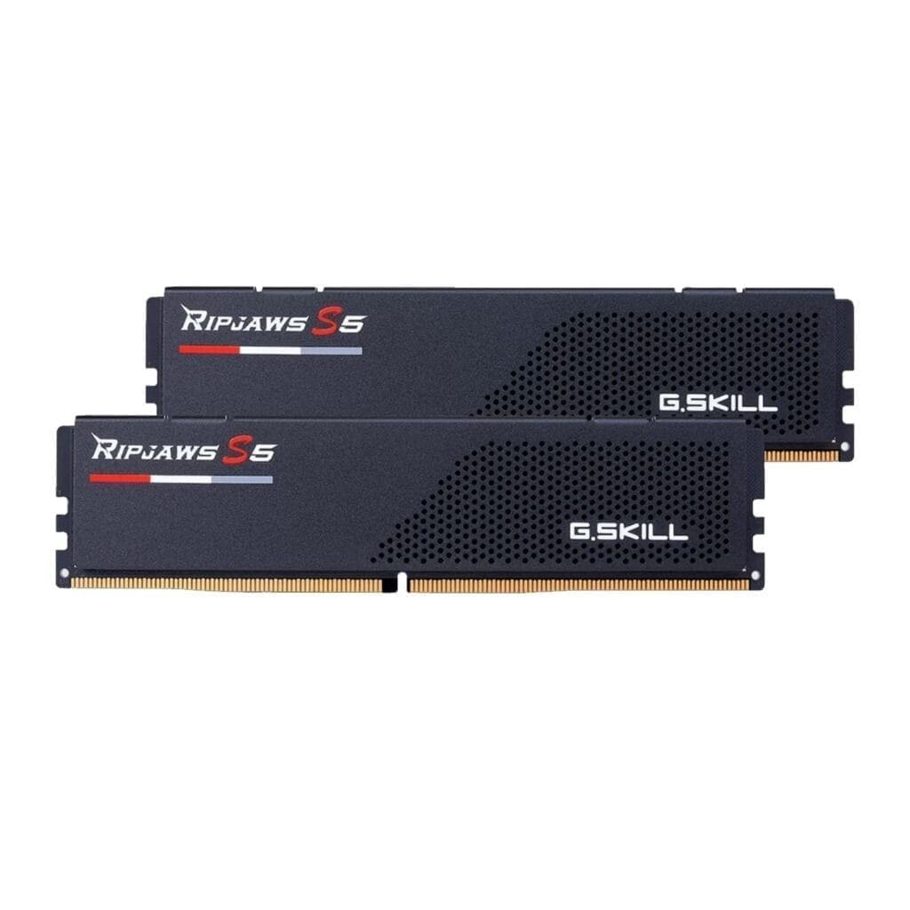 gskill-ripjaws-s5-65gb-ddr5-ram.jpg GSKILL DESKTOP RAM 64GB DDR5 5200 MHZ (32 X 2) RIPJAWS S5 - Image 1