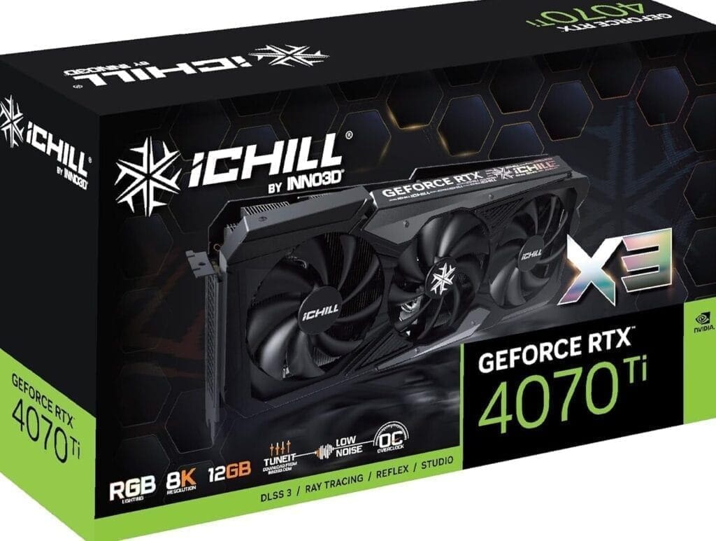 INNO3D GEFORCE RTX 4070 Ti ICHILL X3 12GB GRAPHIC CARD - Image 1