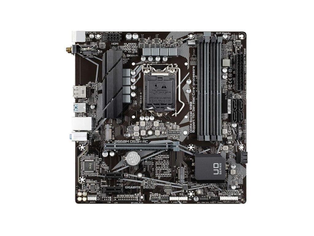 GIGABYTE MOTHERBOARD 560 (B560M DS3H AC) DDR4 (FOR INTEL 10TH | 11TH GEN) - Image 2