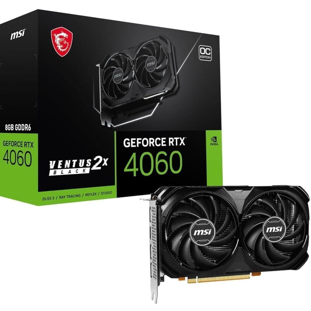 msi-rtx-4060-ventus.jpg MSI GRAPHIC CARD RTX 4060 8GB DDR6 (VENTUS 2X 8G OC) - Image 1